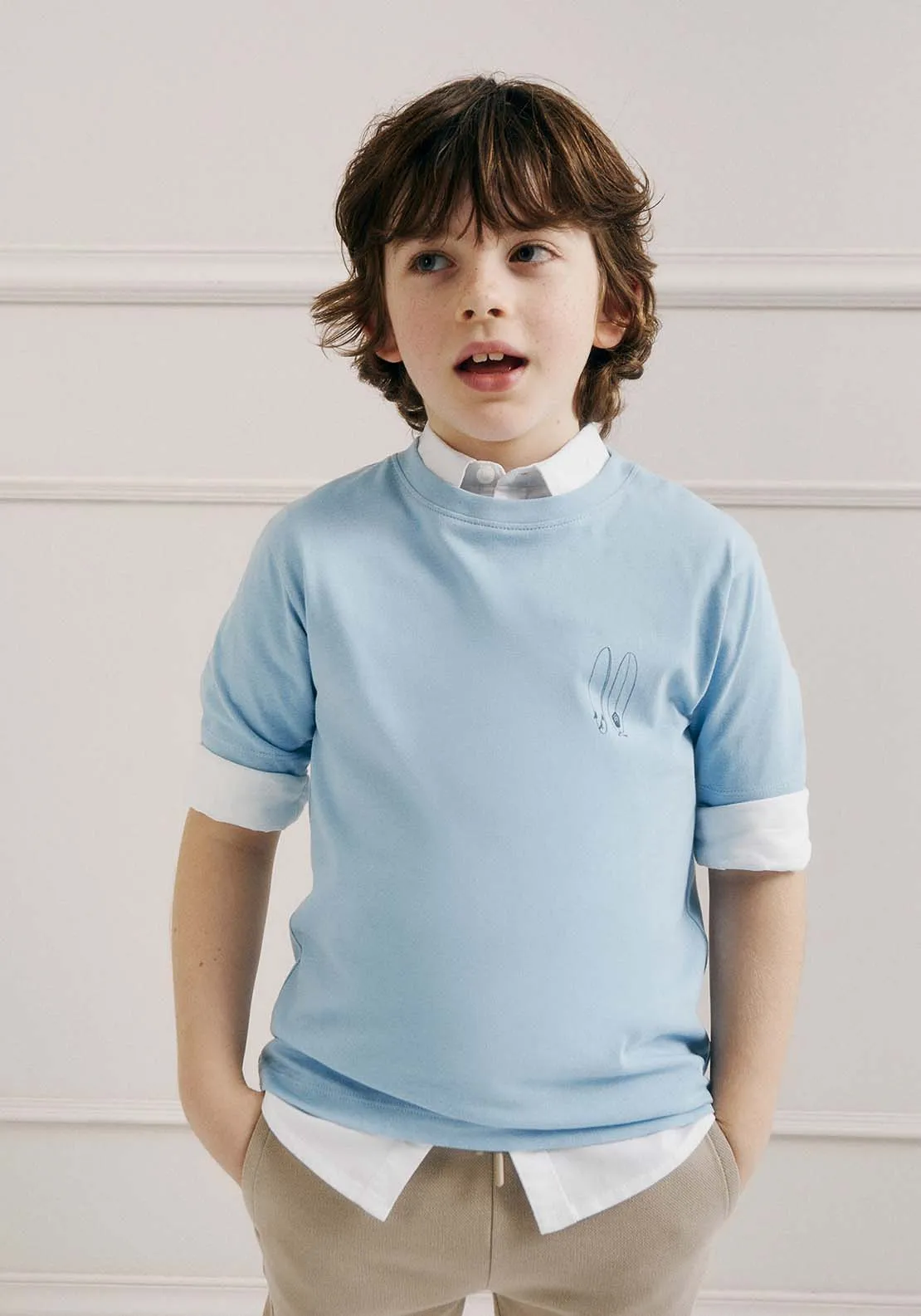 Plain Oxford shirt - White