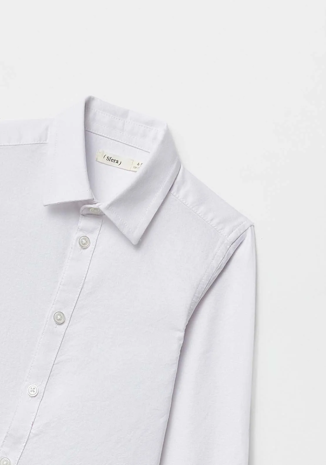 Plain Oxford shirt - White