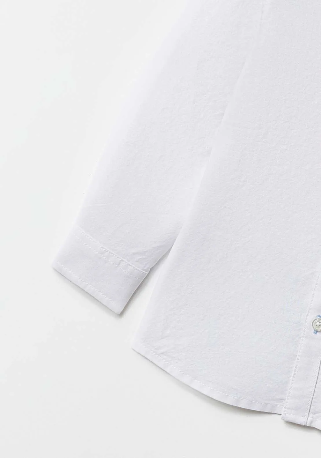 Plain Oxford shirt - White
