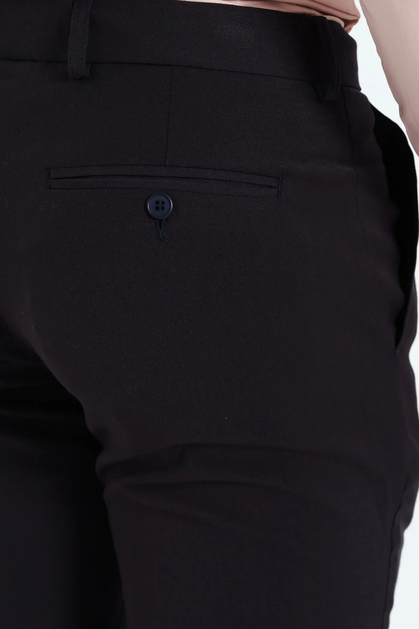 Pleated Trouser - Navy