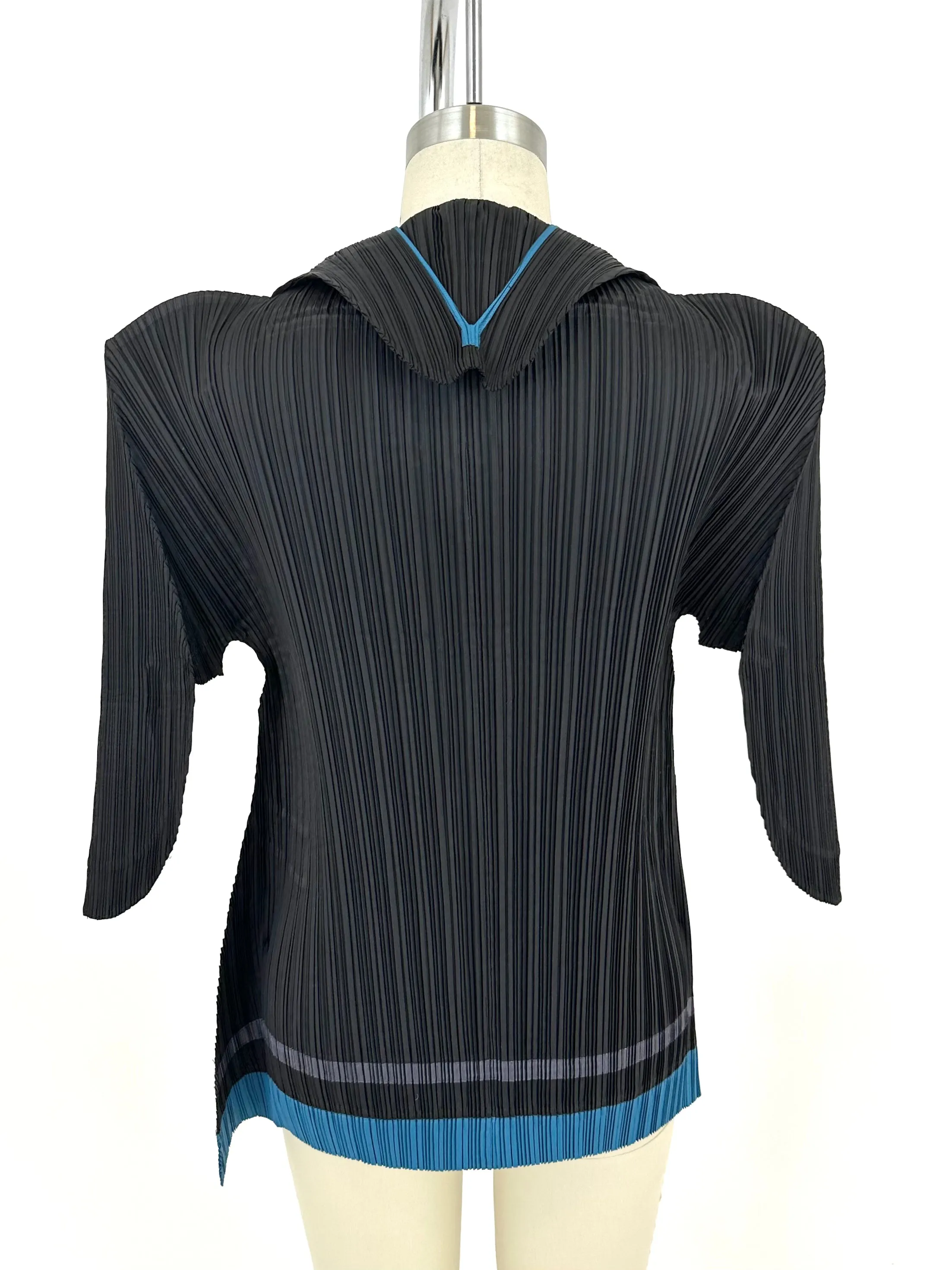 Pleats Mode Et Plissé Hooded Top
