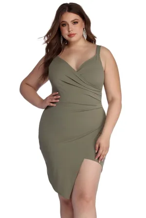 Plus Hot Stylish Stuff Asymmetrical Dress