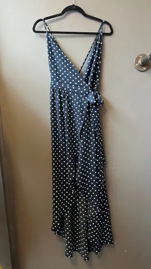 Polka Dot Wrap Midi Dress