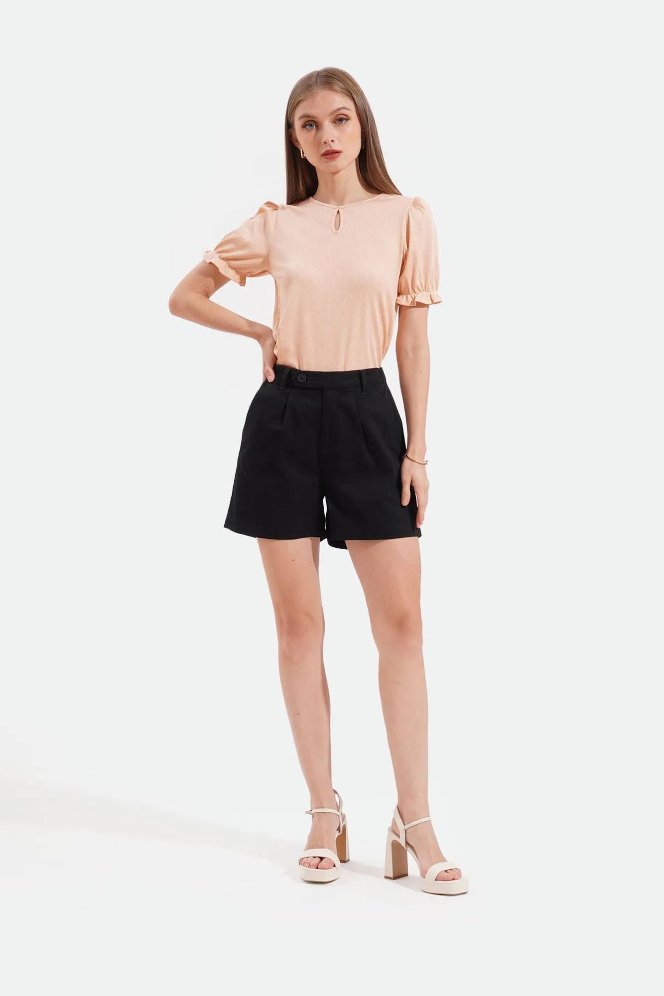 Polka Puff Sleeve Tee