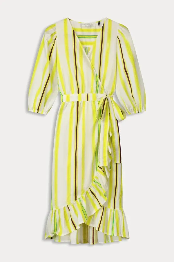 POM Striped Lemon Dress