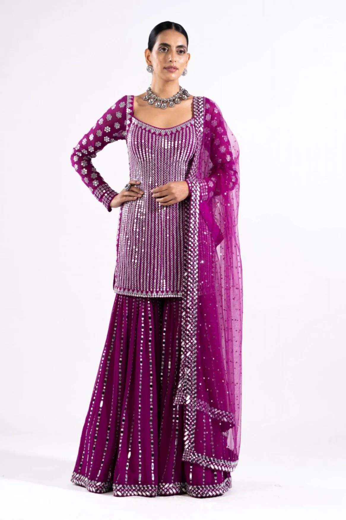 Pop Wine Sharara Set