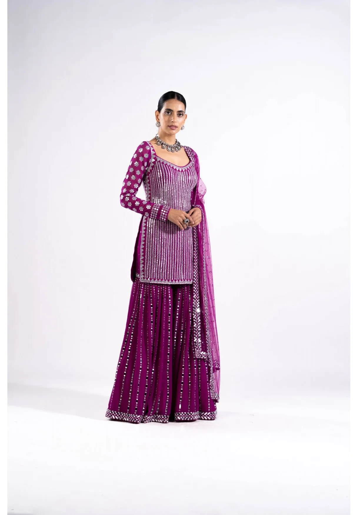 Pop Wine Sharara Set