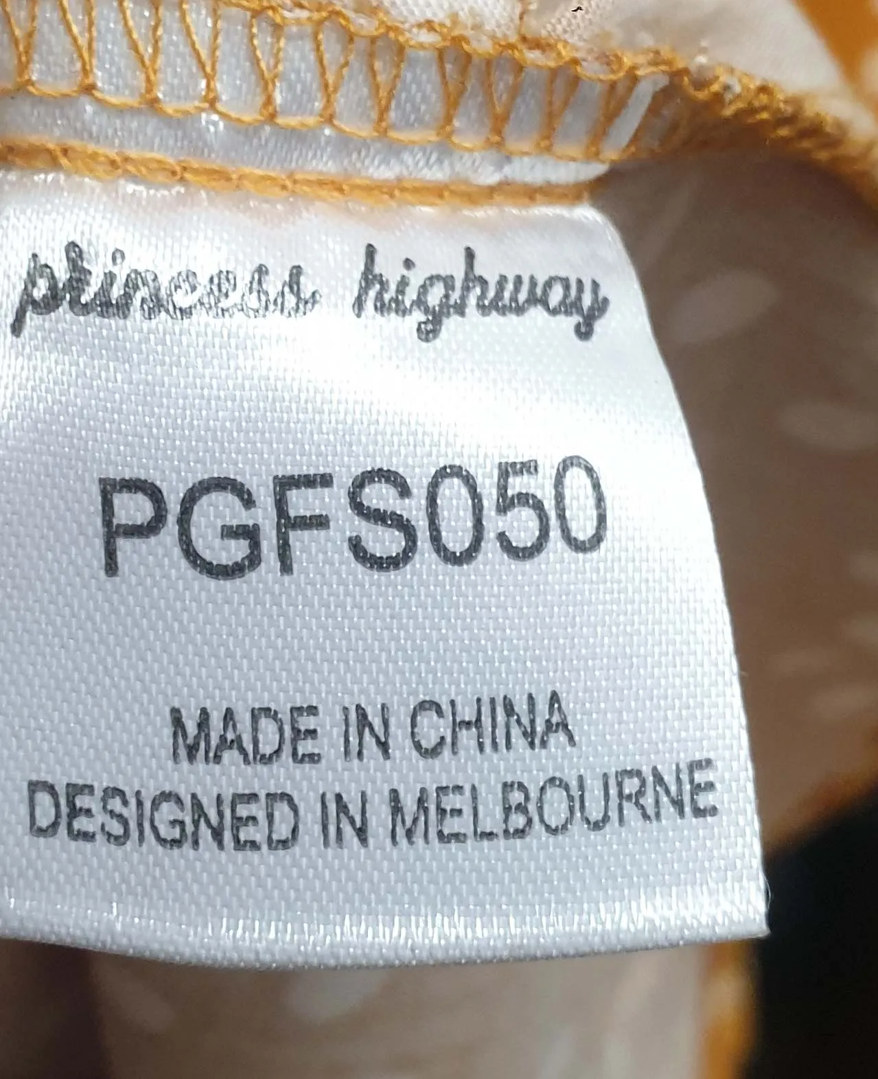 Princess Highway olivia spot wrap dress in gold size 20