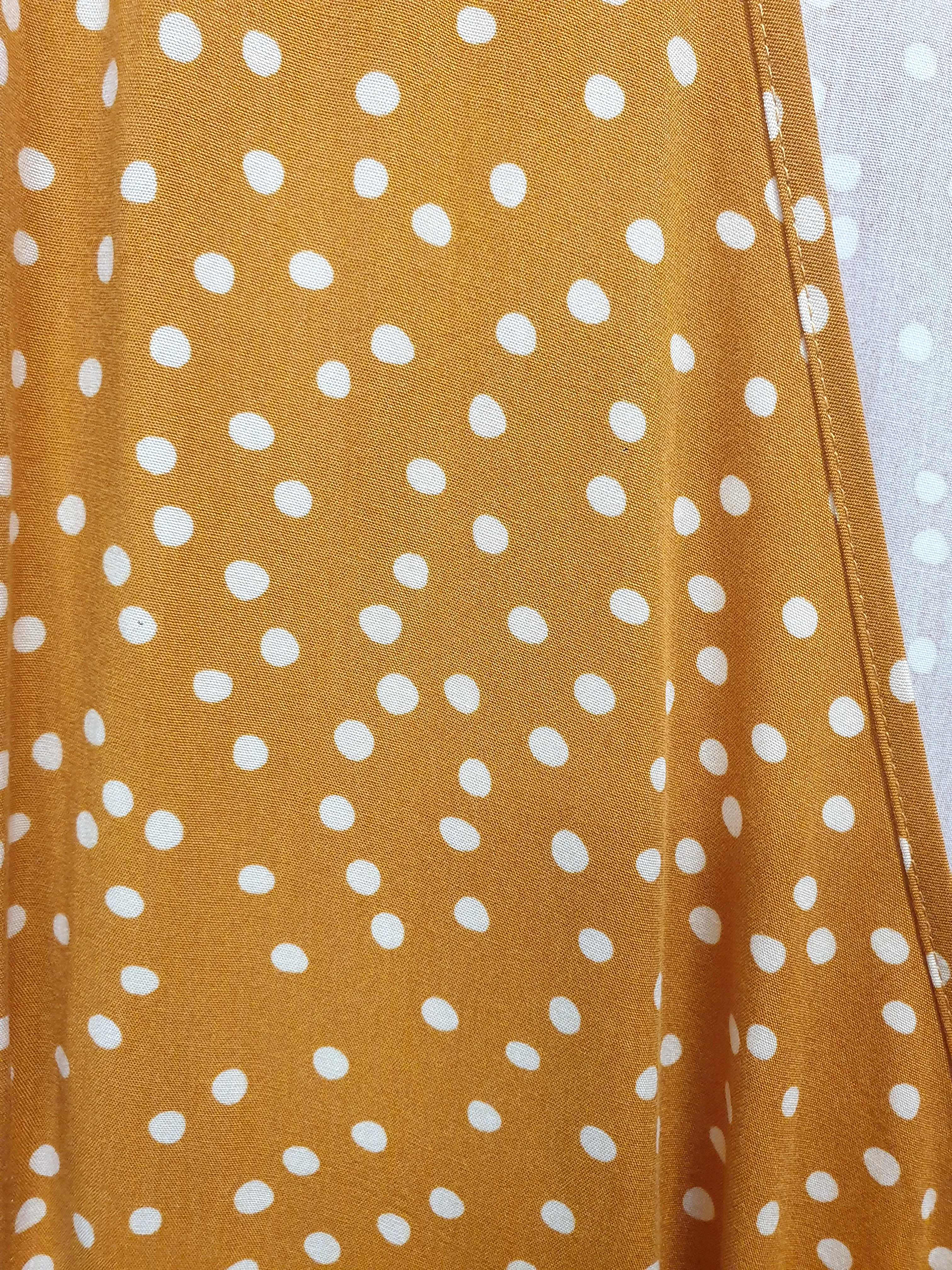 Princess Highway olivia spot wrap dress in gold size 20