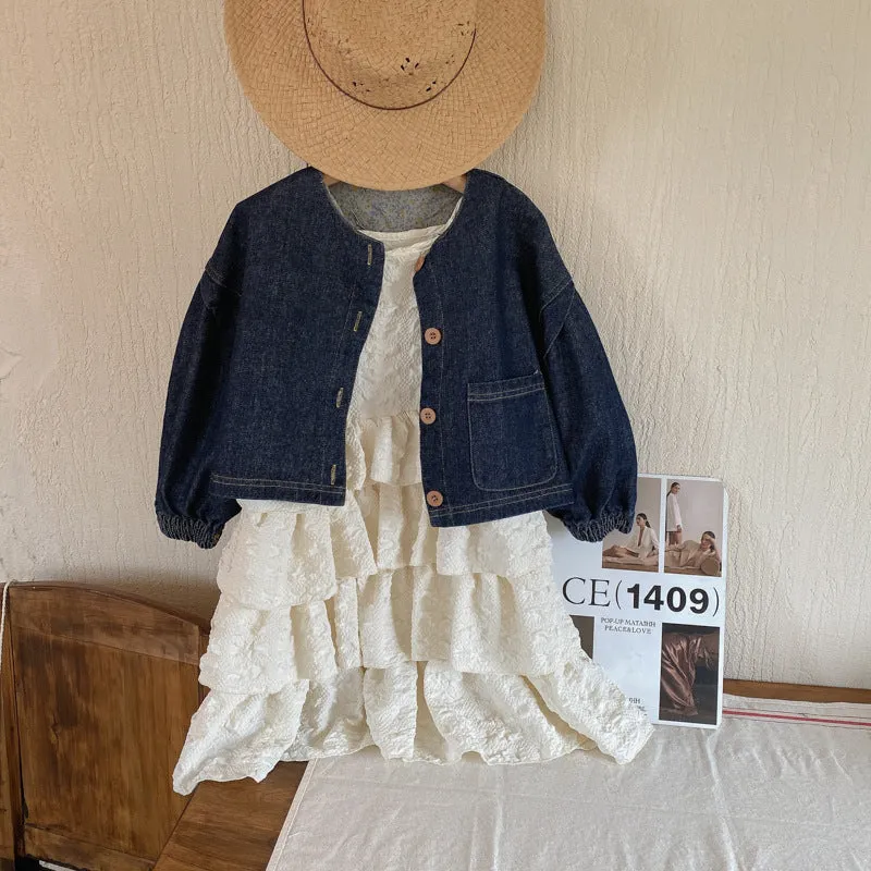 puff denim jacket