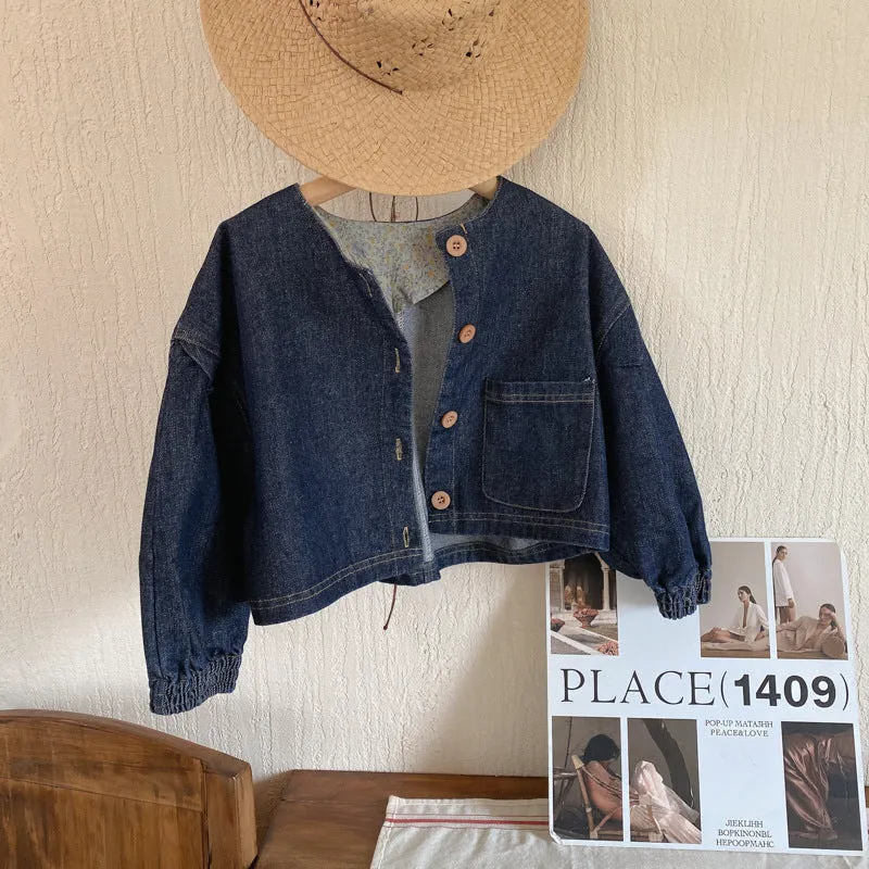 puff denim jacket