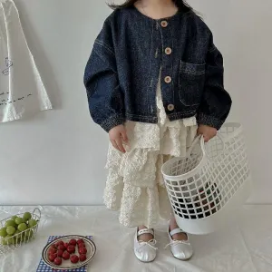puff denim jacket