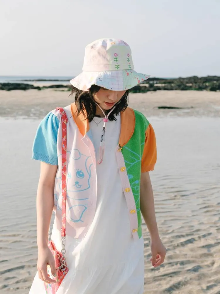 Puff sleeve sweater cardigan【s0000008337】