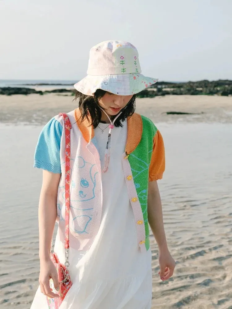 Puff sleeve sweater cardigan【s0000008337】