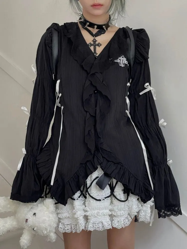 Puff Sleeve Waist Shirt【s0000003590】