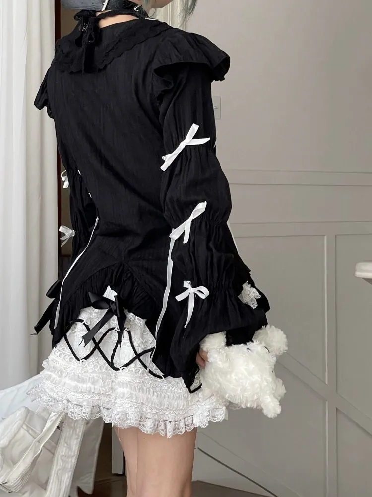 Puff Sleeve Waist Shirt【s0000003590】