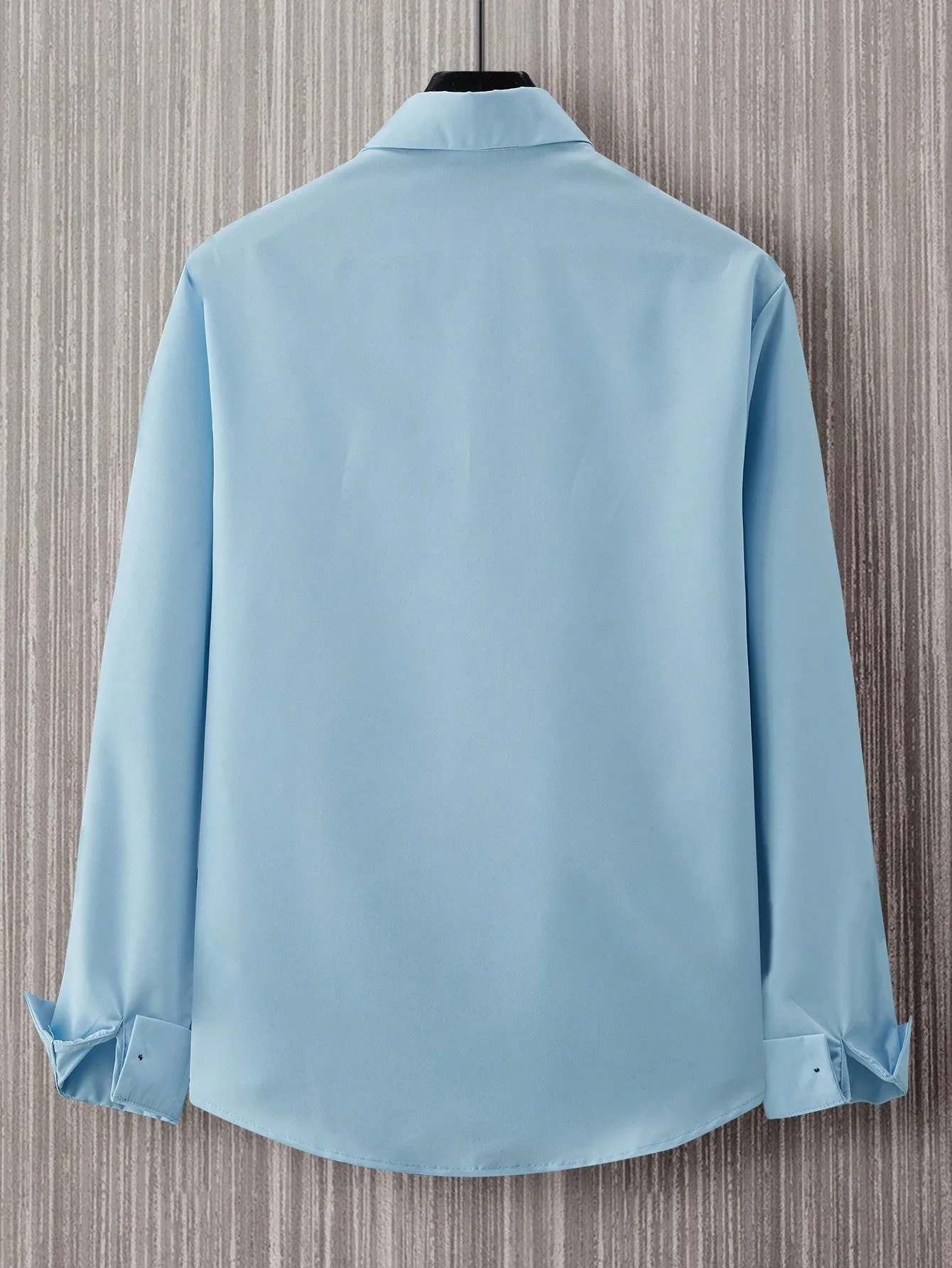 QA Homme Men Deer Embroidery Button Up Shirt