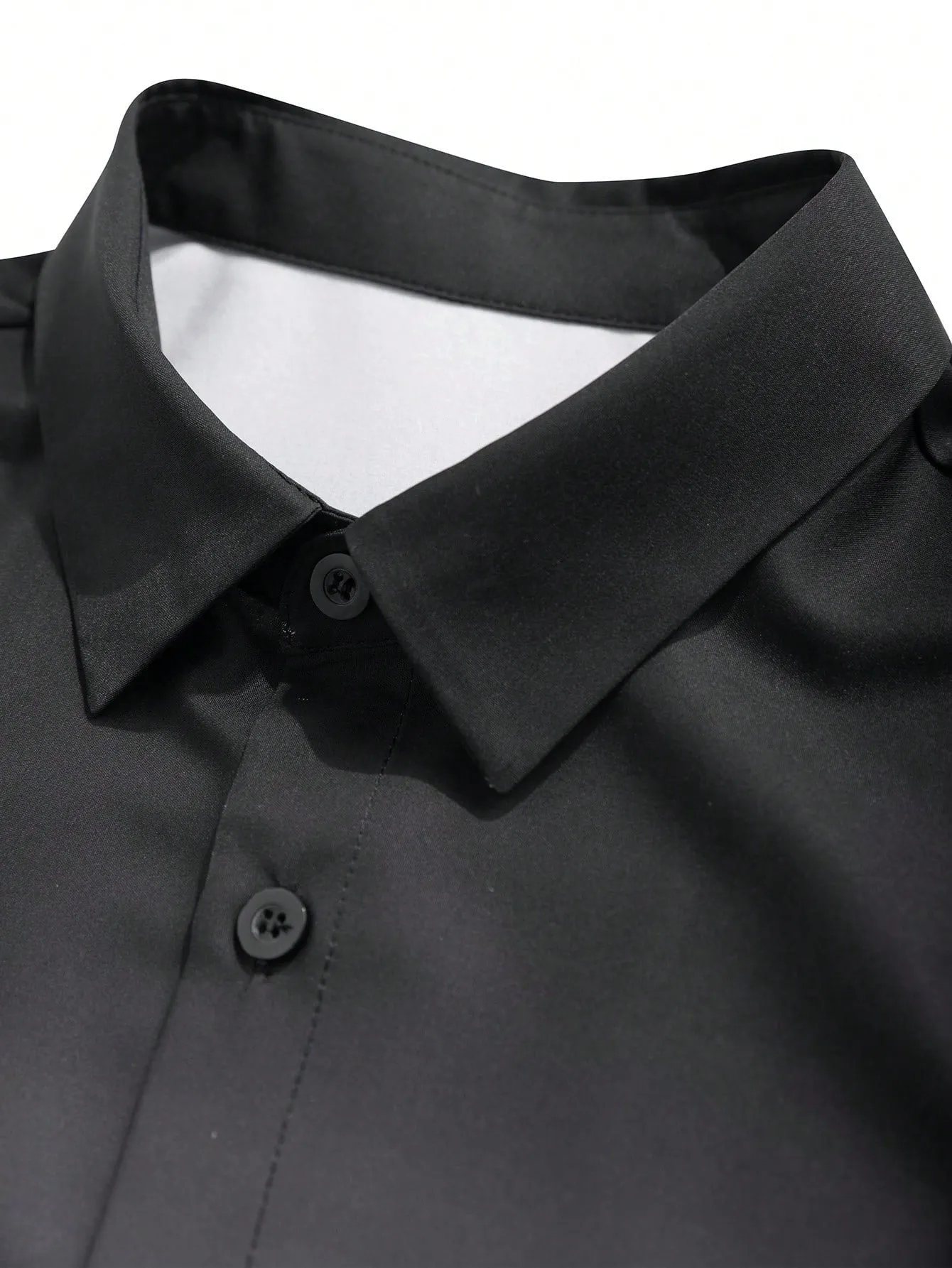QA Homme Men Ombre Button Up Shirt Without Tee