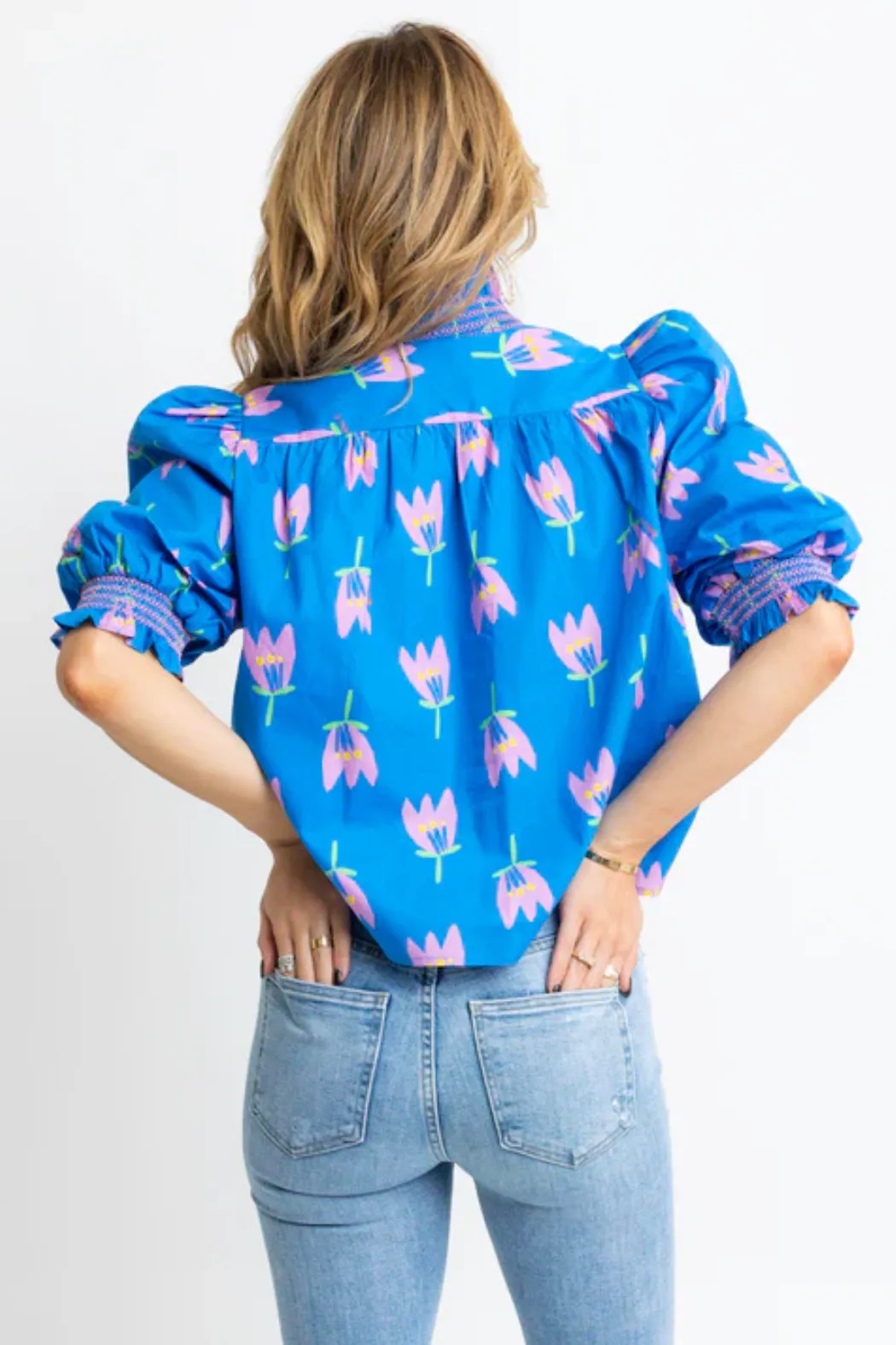 "Poppy" Ruffle Slv Top