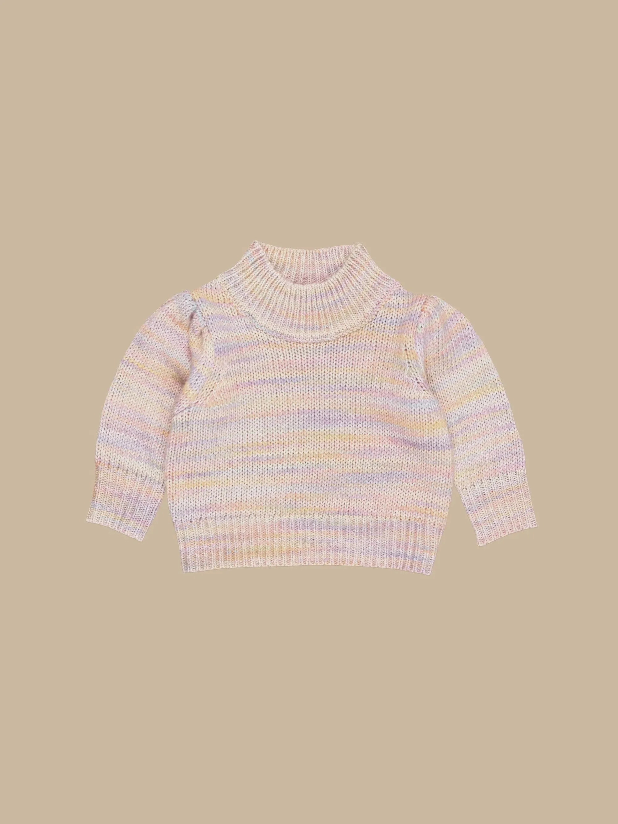 RAINBOW KNIT PUFF JUMPER  | Huxbaby