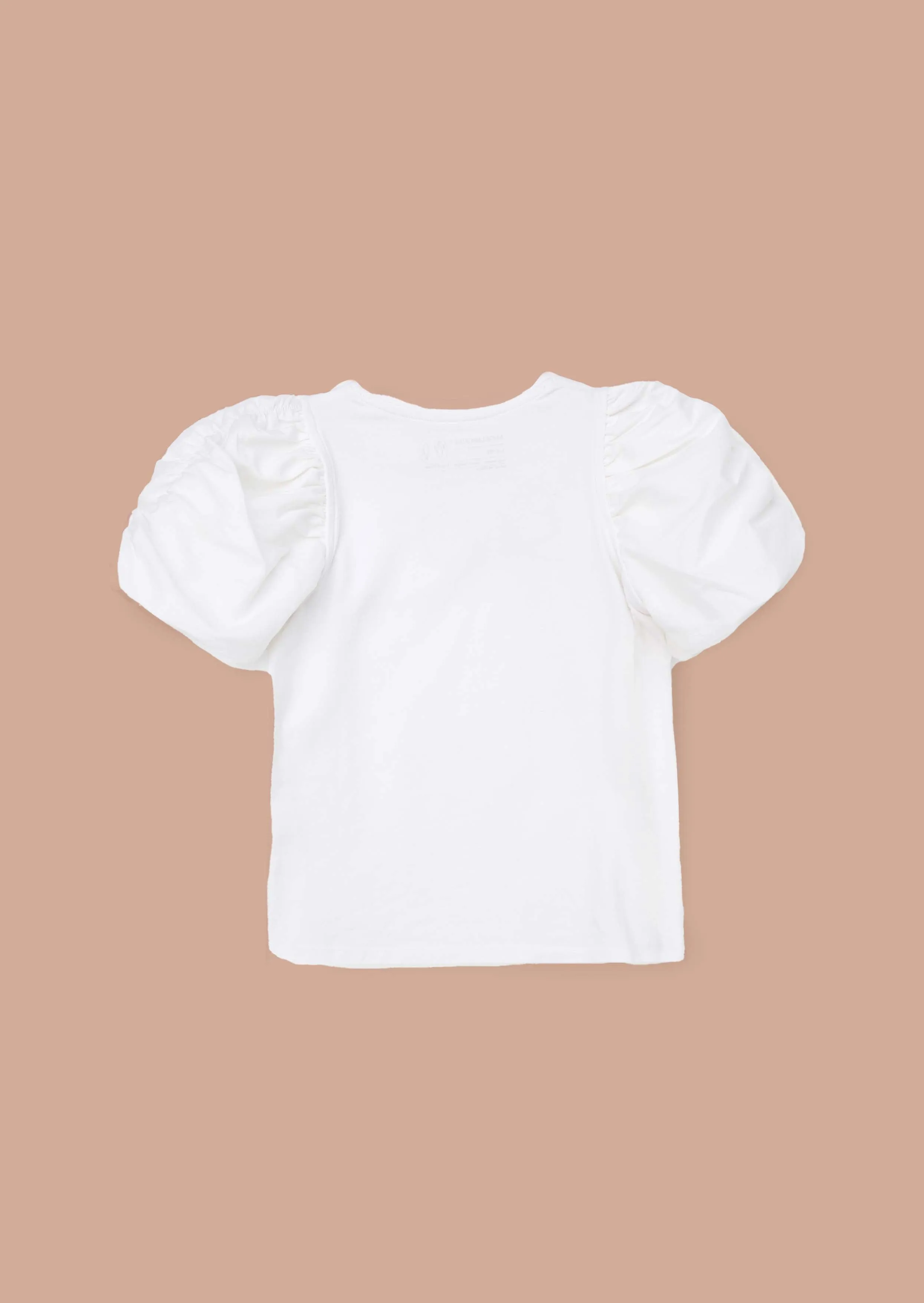 Reene White Puff Sleeve Top