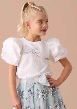 Reene White Puff Sleeve Top