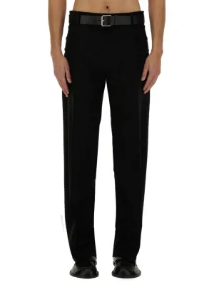 Regular Fit Black Wool Pants