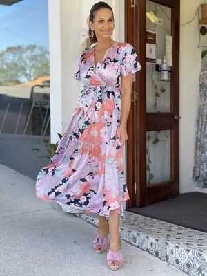 Retro Floral Dress - Pastels