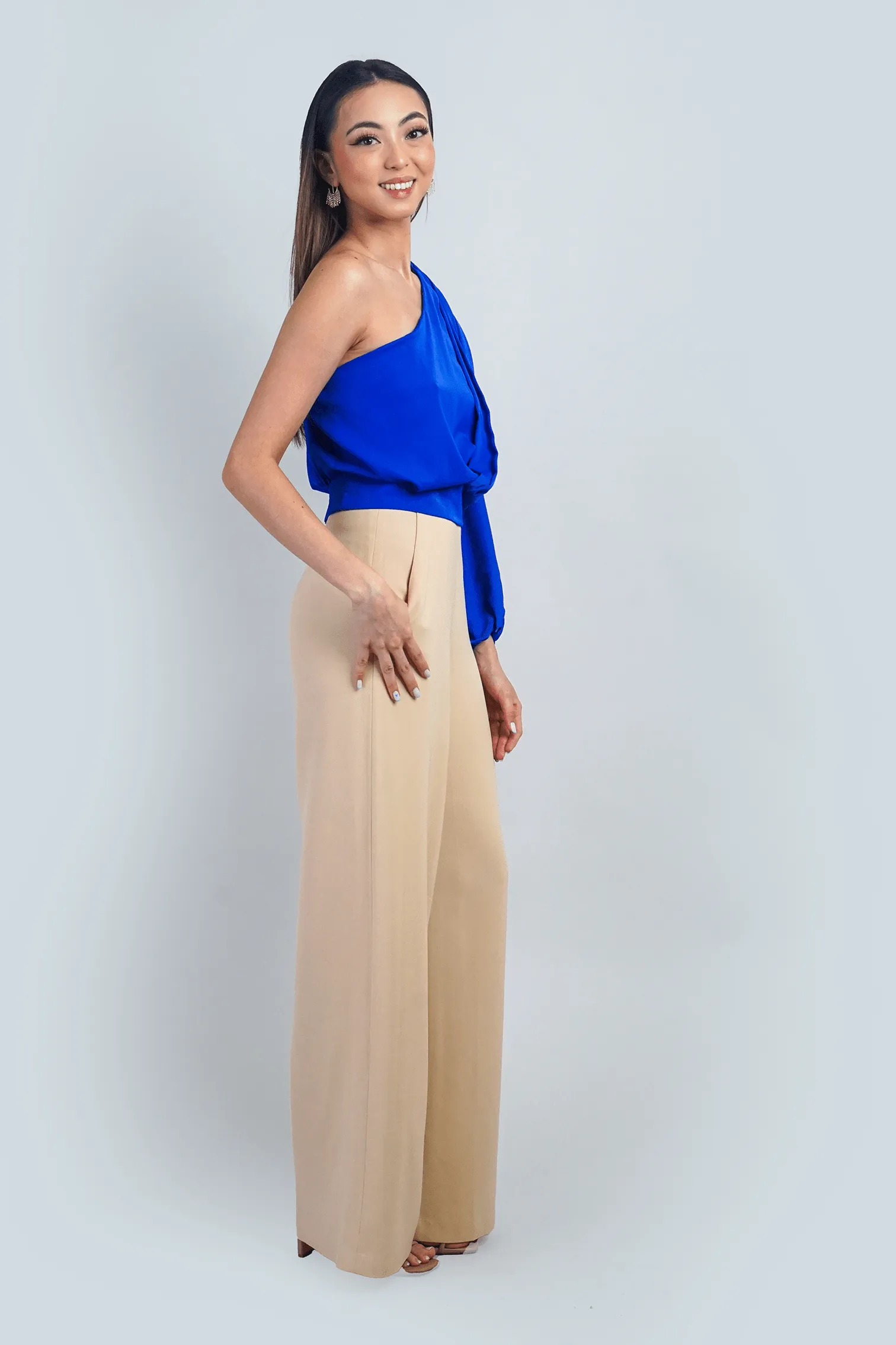 Royal Blue One Shoulder Top