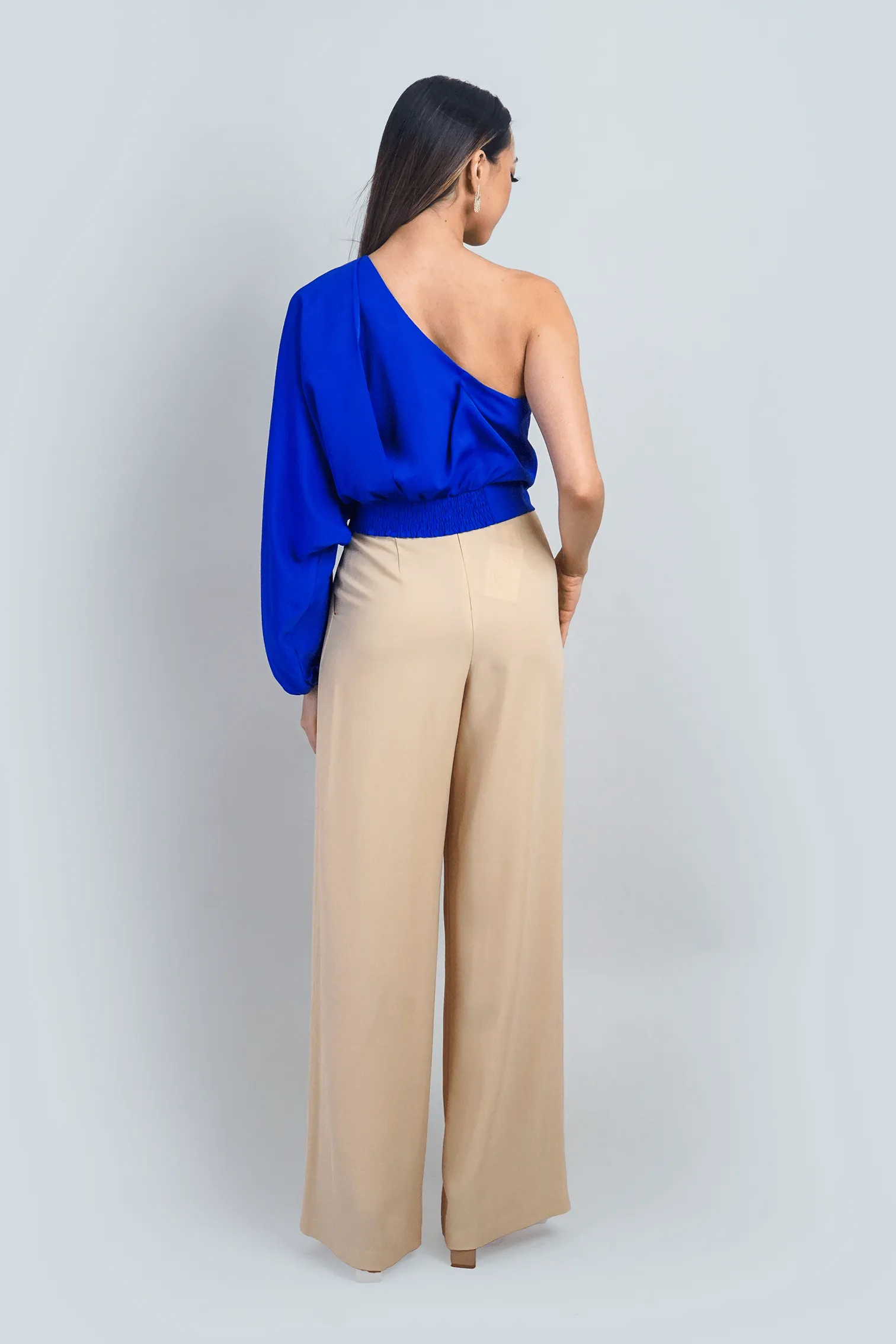 Royal Blue One Shoulder Top