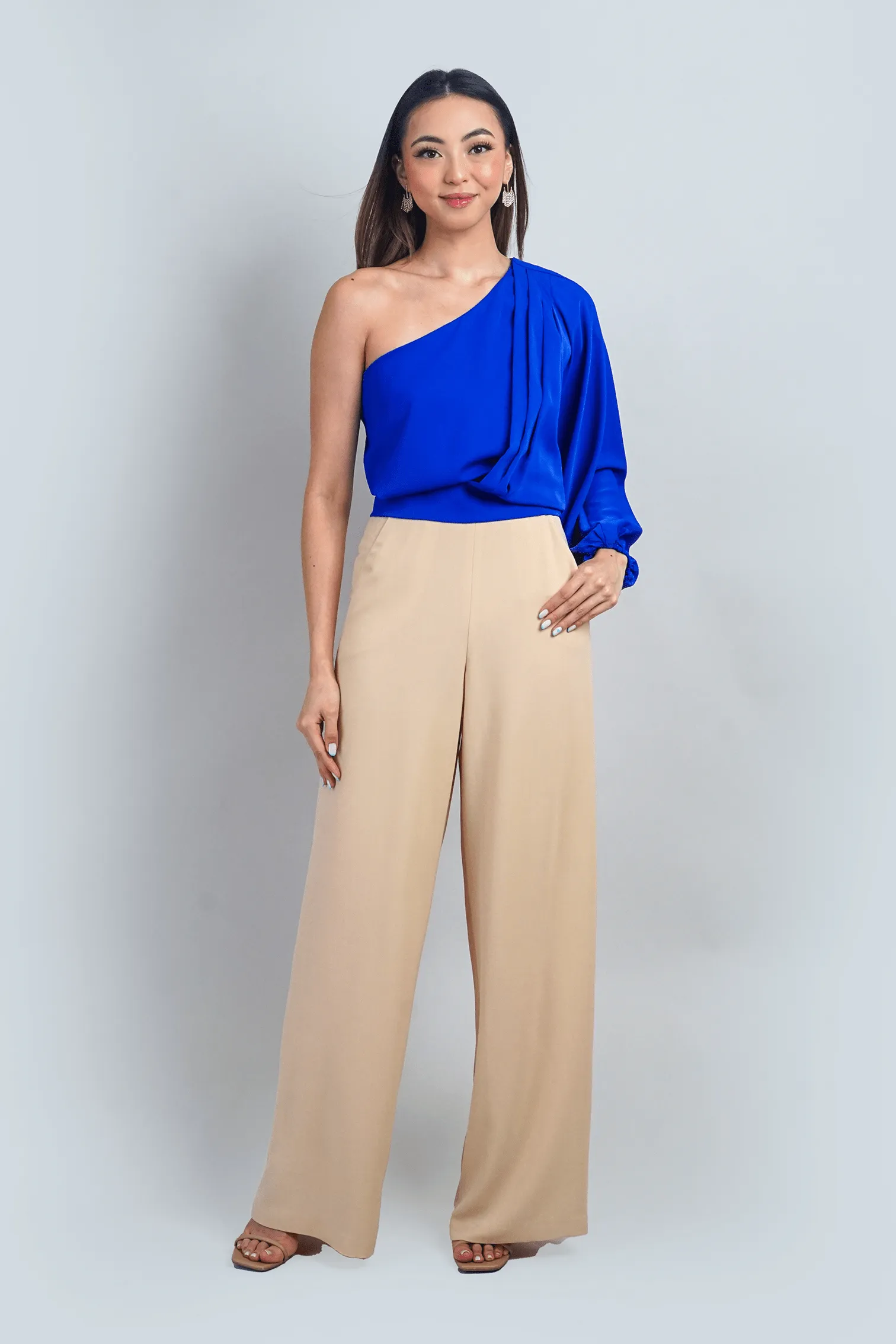 Royal Blue One Shoulder Top