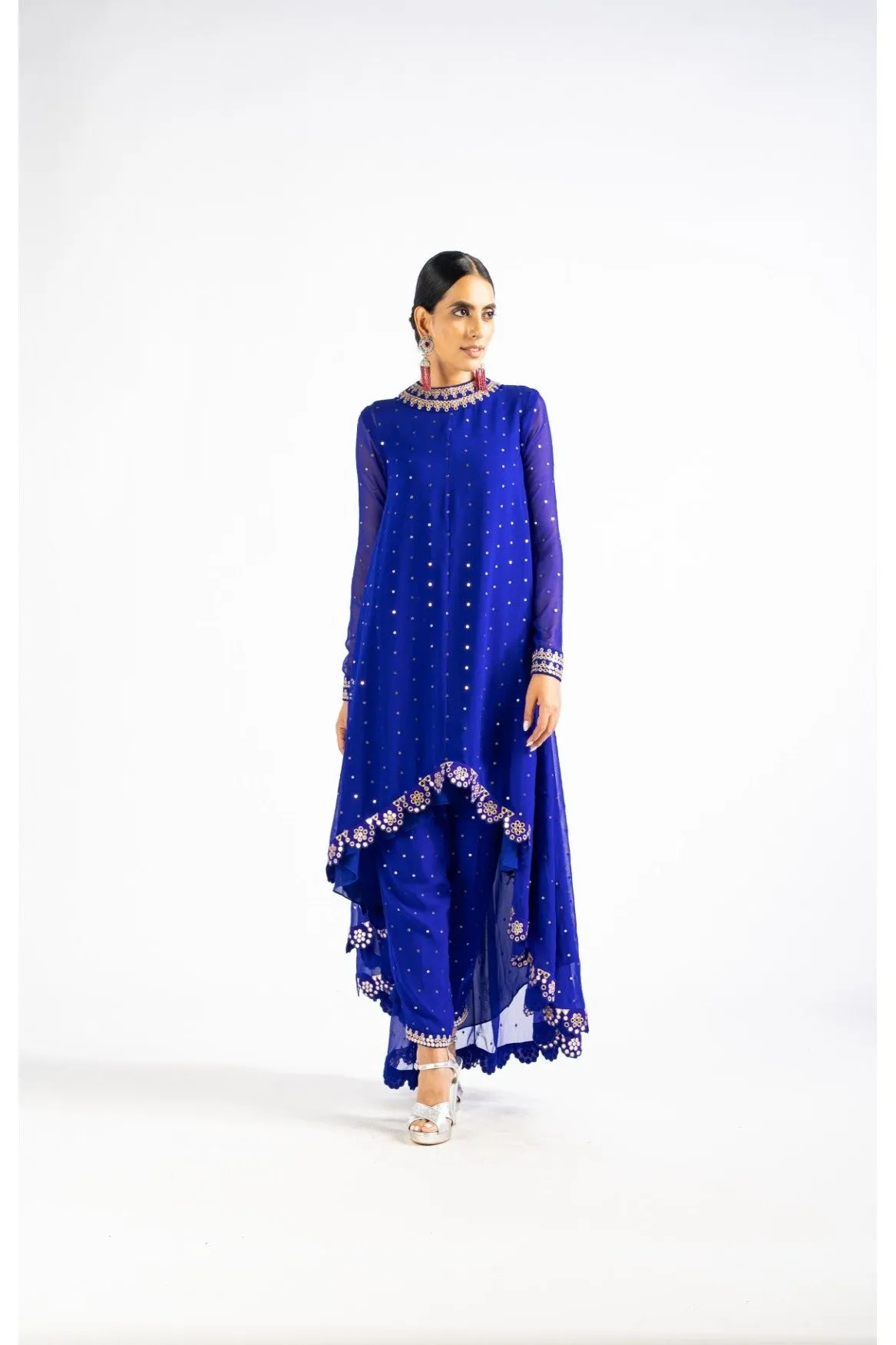 Royal Blue Pant Kurta Set