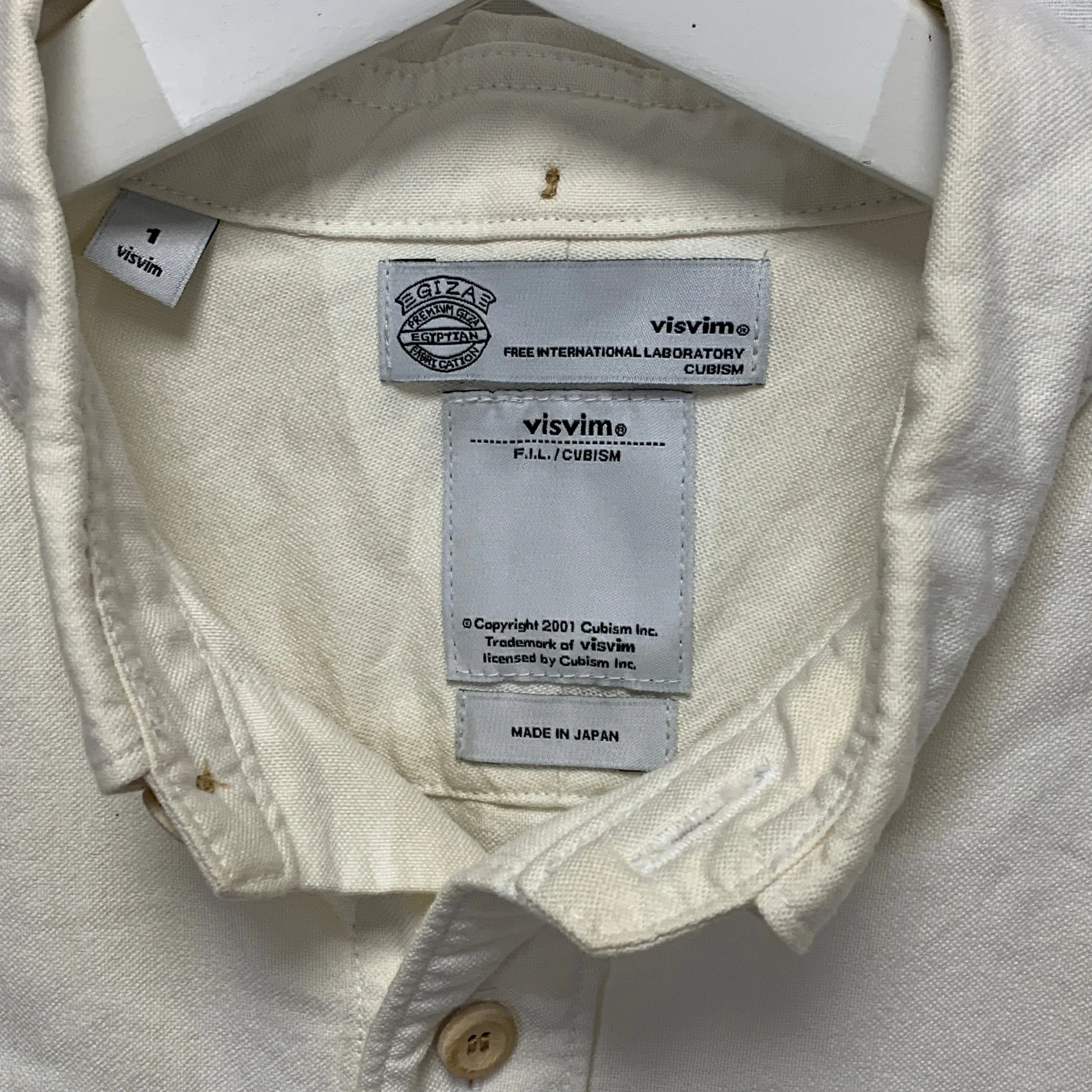 [S] Visvim 14AW Albacore Kapa Shirt Ivory