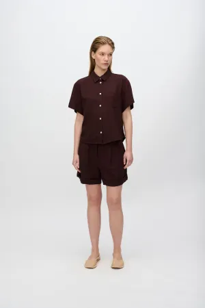 Sage short sleeved shirt 3069 - French Roast