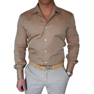 Sand Retro Solopezzo Dress Shirt