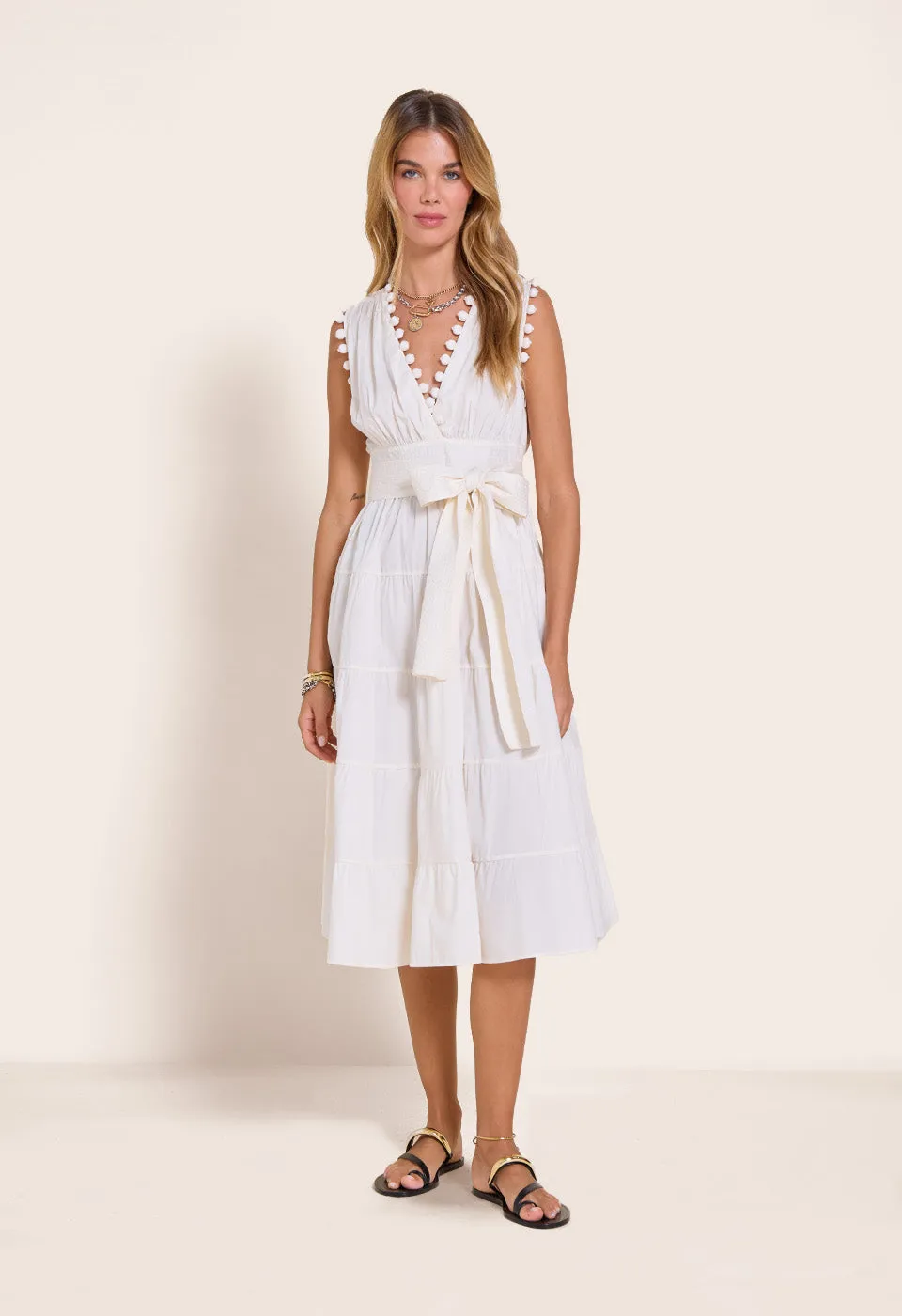 Santa Cruz Midi Dress Vanilla