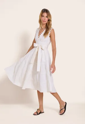 Santa Cruz Midi Dress Vanilla