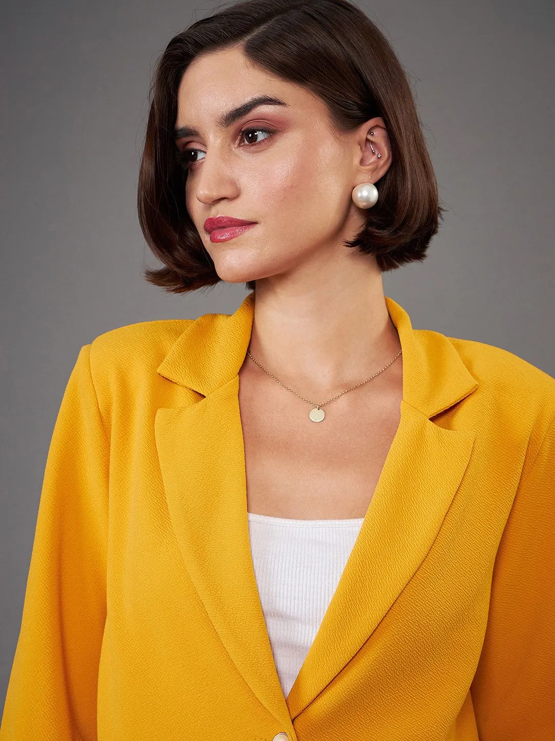 SASSAFRAS worklyf Self-Design Single-Breasted Blazers