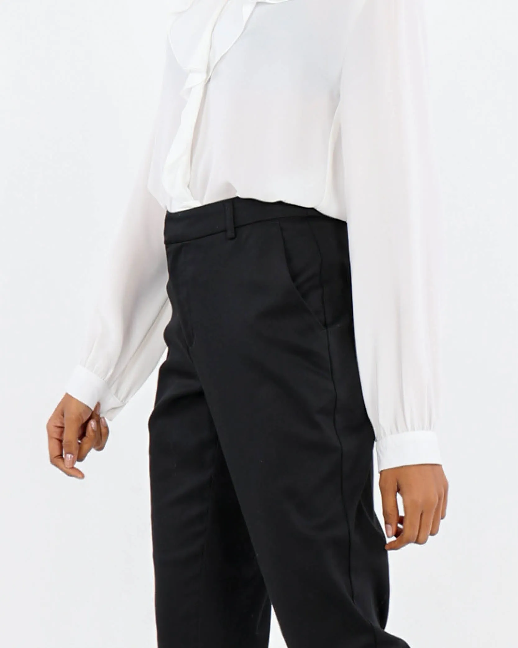 Sateen Slim Leg Pants