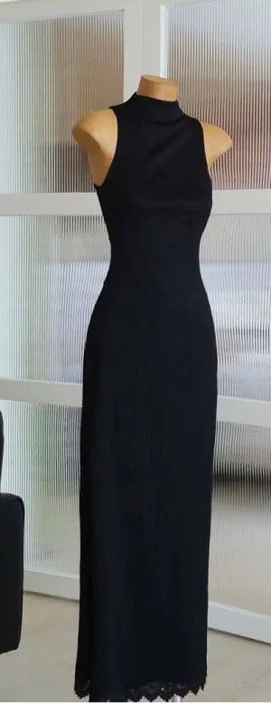 Scottie Black Jewel Jacquard Print Maxi Dress