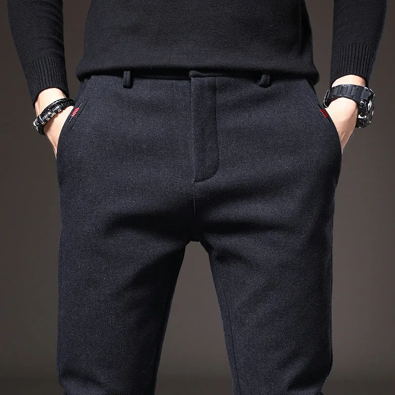 Sebastiano | Slim Fit Pants ( Free Belt)