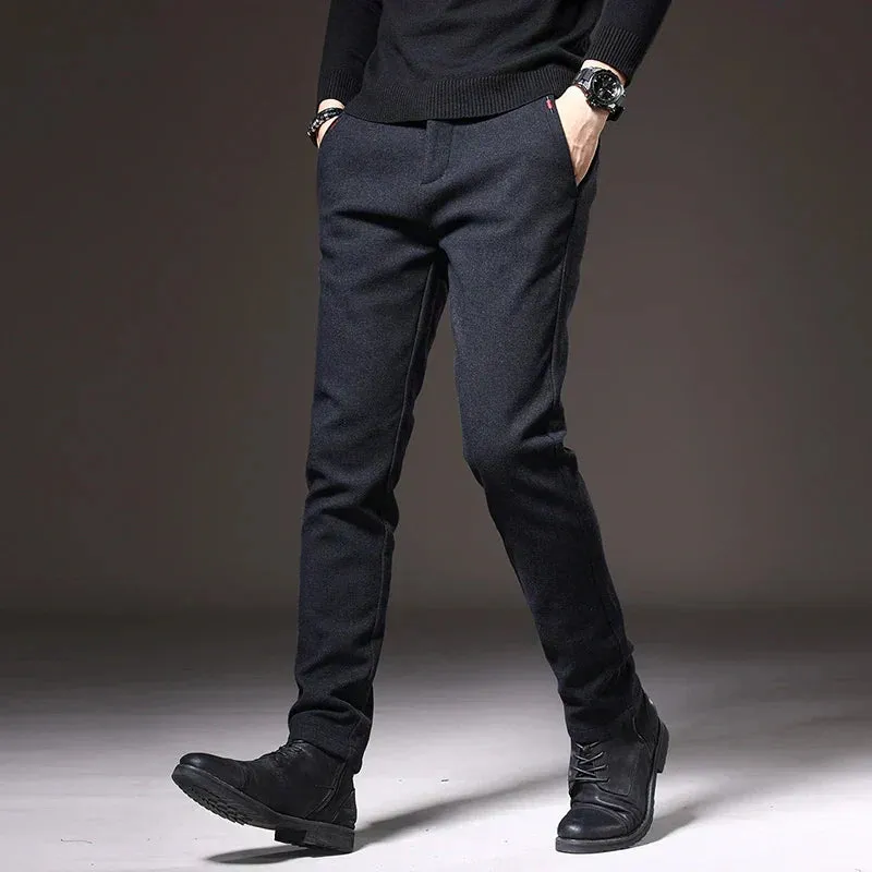 Sebastiano | Slim Fit Pants ( Free Belt)