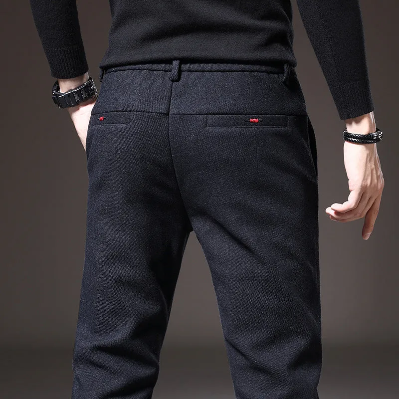 Sebastiano | Slim Fit Pants ( Free Belt)