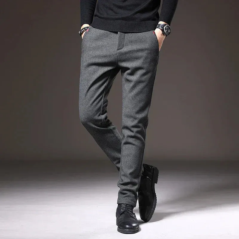Sebastiano | Slim Fit Pants ( Free Belt)