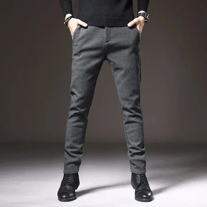 Sebastiano | Slim Fit Pants ( Free Belt)