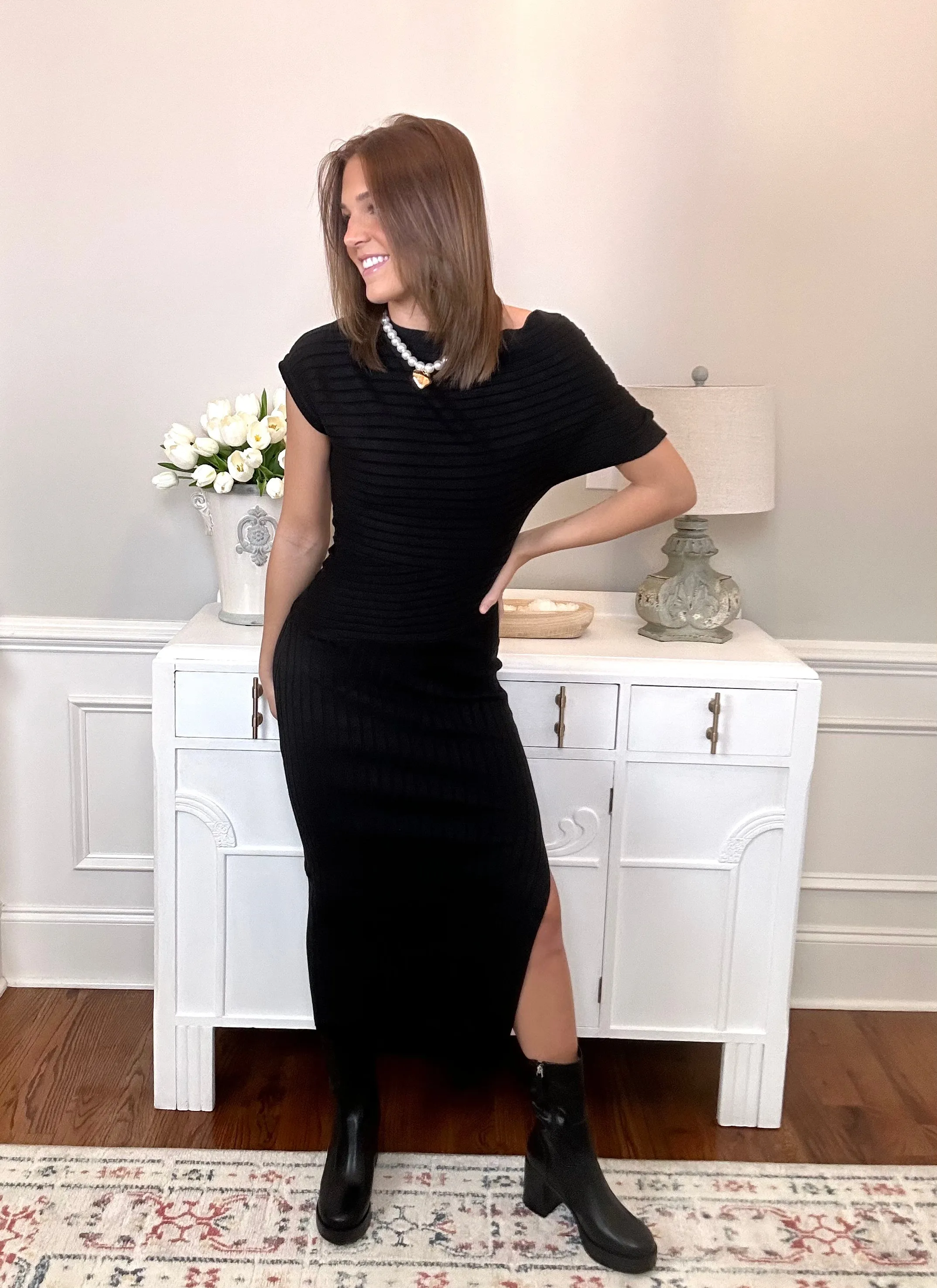 She's The One Dress | Black