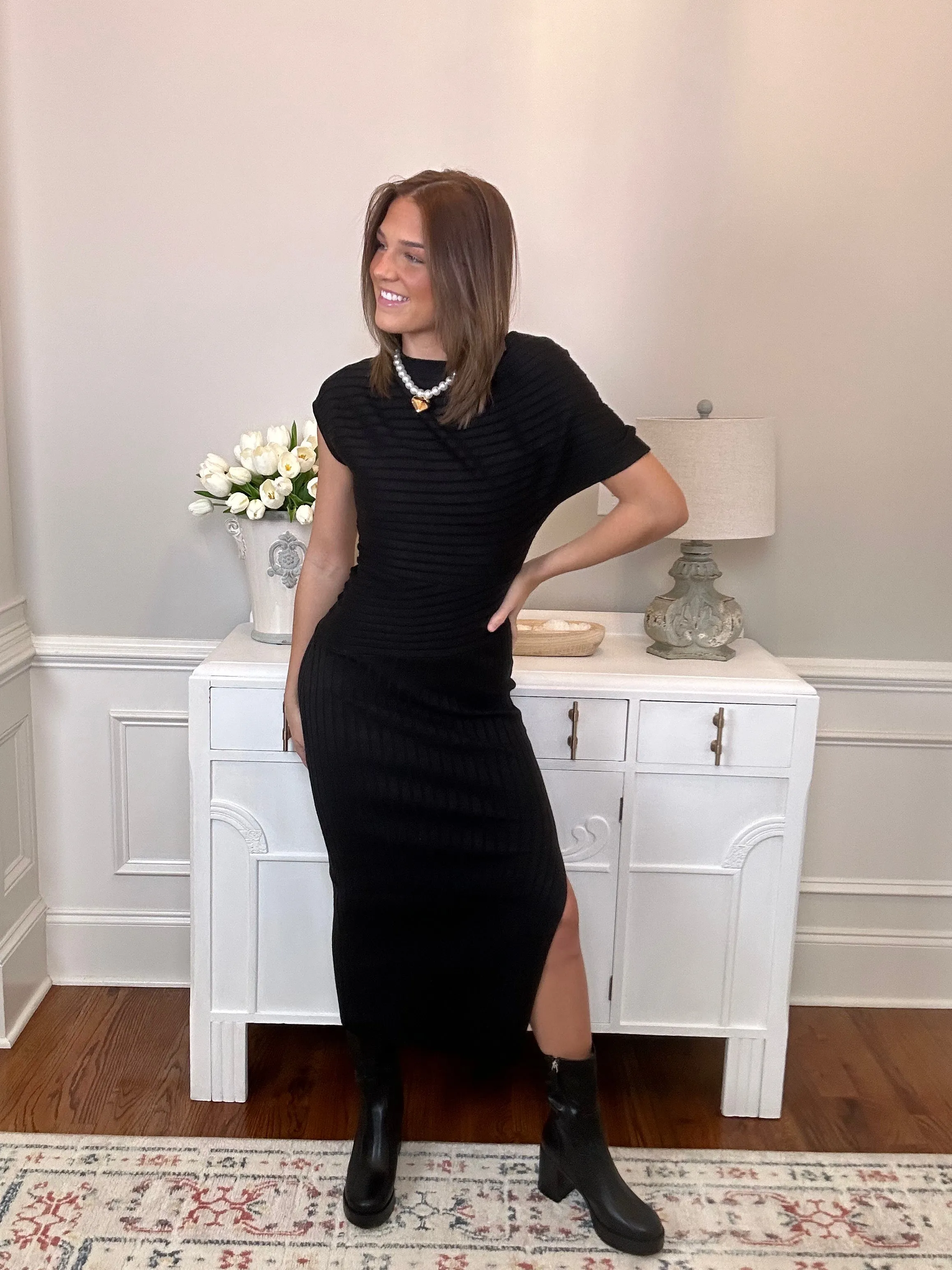 She's The One Dress | Black