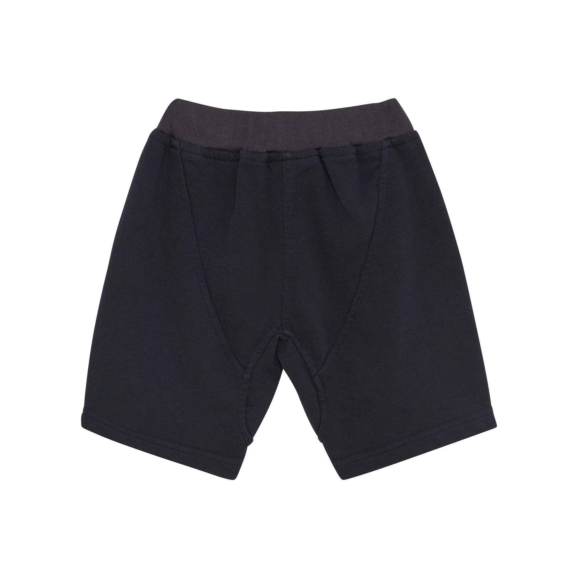 Short en french terry gris foncé multi découpes - Deux par Deux