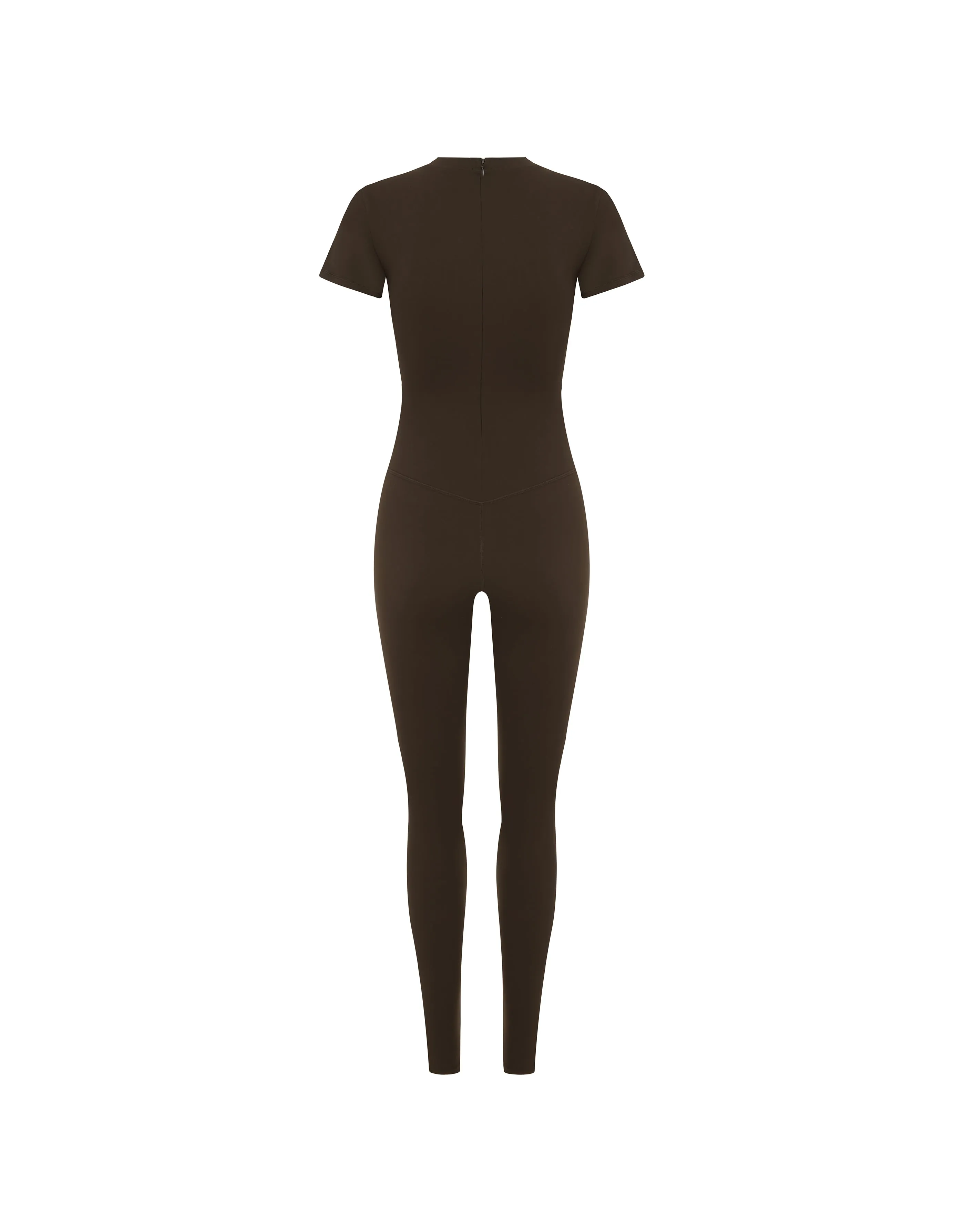 Short Sleeve Full Length Bodysuit NANDEX™ - Chocolate