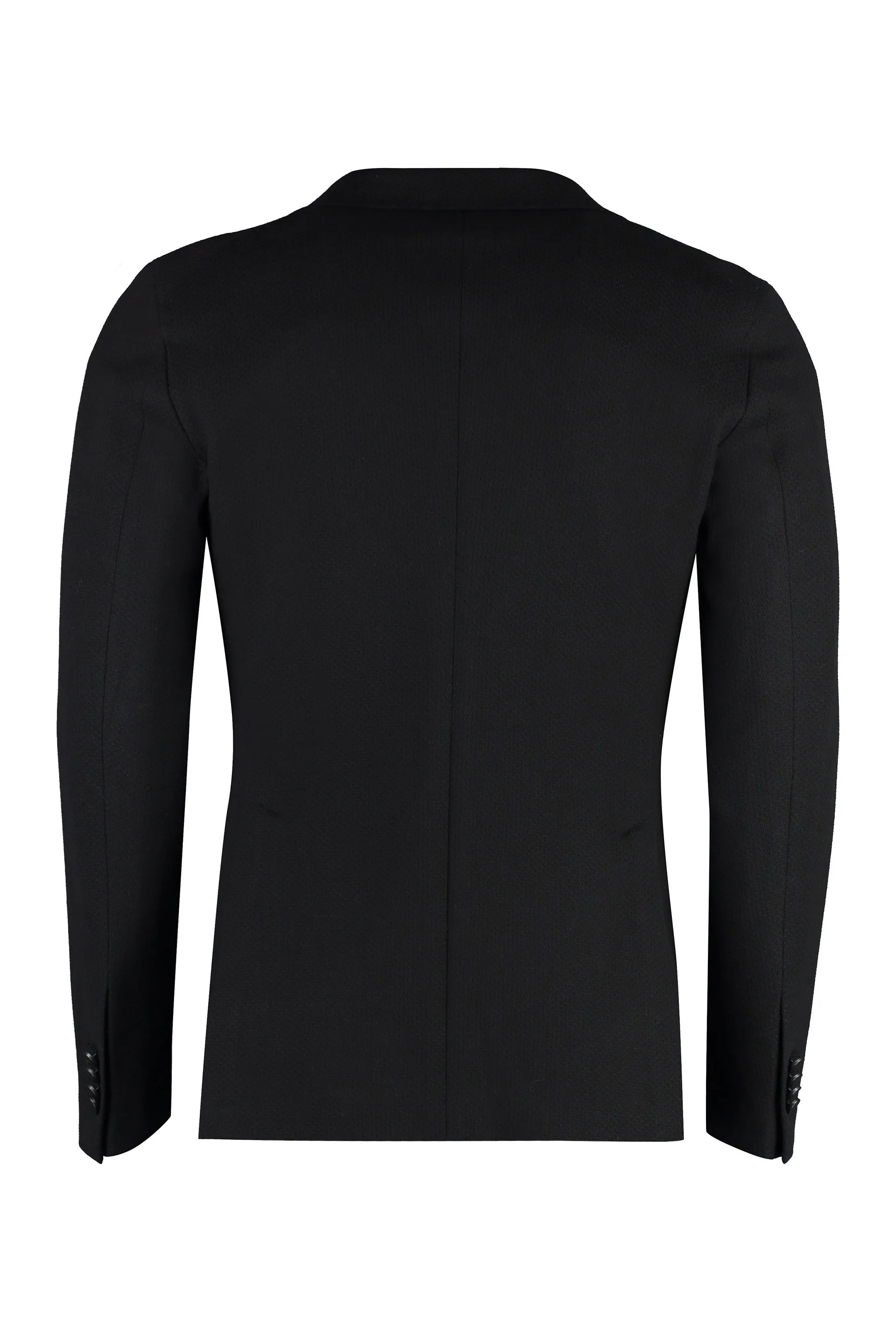 Single-breasted cotton blazer